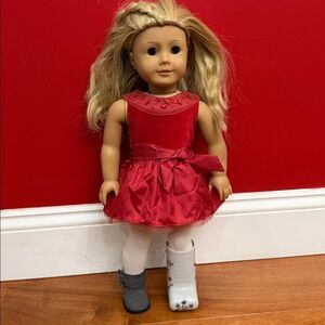 American Girl Doll in Joyful Jewels Outfit Feel Better Blonde Hair Rare Retired